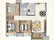 新城郡望府二期高层户型户型图