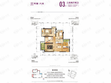 天健天境17#03户型户型图